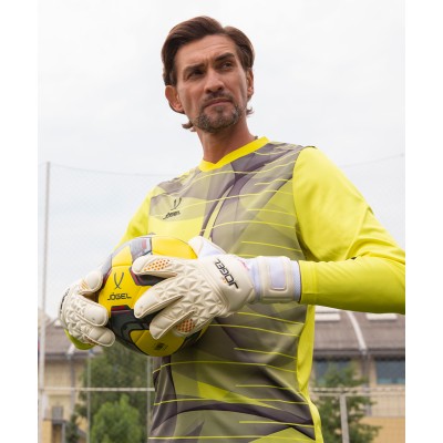 Свитер вратарский DIVISION PerFormDRY GK Pattern LS, желтый/черный/белый, детский